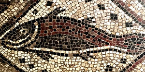 Forografia di un mosaico del Duomo di Pesaro