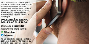 locandina supporto socio sanitario