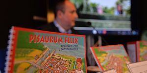 La guida a fumetti “Pisaurum Felix” presentata a Paestum