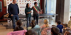 Biancani Vimini Murgia e bambini di Borgo Pantano