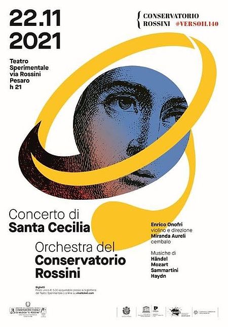 Concerto di Santa Cecilia del Conservatorio Rossini locandina