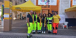 Gruppo Protezione Civile in piazza