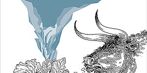 disegno Toro che mangia pianta