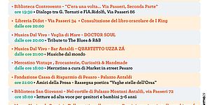 I mercoledì di via Passeri programma 3 lgulio