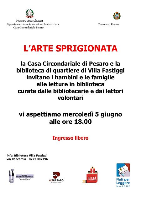 Arte sprigionata in biblioteca_2019 locandina