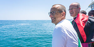 Ricci Salvucci in barca