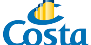 logo Costa Crociere con scritta blu Costa