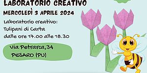 Locandina laboratorio Tulipani di carta