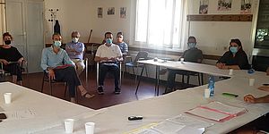 Ricci e assessori seduti