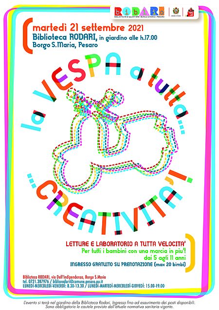 La vespa a tutta...creatività! Locandina