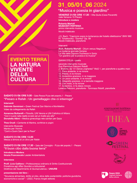 Locandina save the date Evento Terra 2024