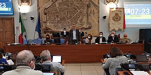 Ricci assessori consiglieri in sala Consiglio comunale