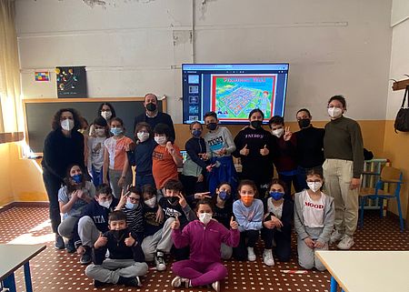 Vimini in classe con bambini