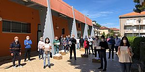 Assessori: Pozzi, Della Dora e Mengucci con i presidenti dei centri sociali