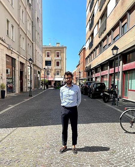 Riccardo Pozzi in via Curiel