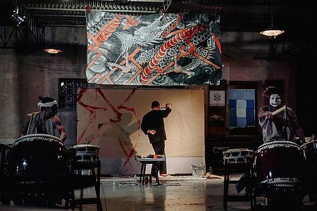 Suonatori di tamburi Giapponesi