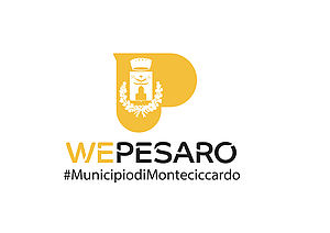Logo del Municipio di Monteciccardo giallo su sfondo bianco