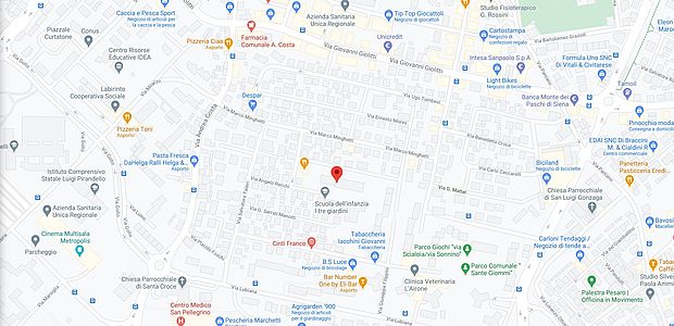 mappa palestra scuola rodari