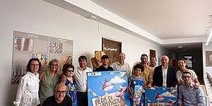 Biancani con organizzatori Fiera