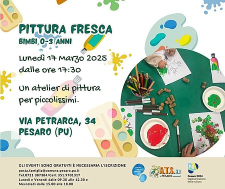 Attività pittura fresca