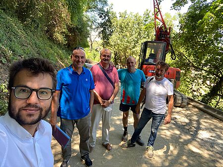 Strada San Donato a Ginestreto, Pozzi: «Al lavoro per borghi e colline sempre più sicure e accessibili»