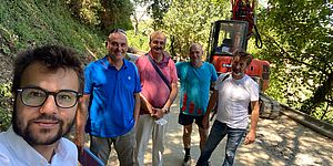 Strada San Donato a Ginestreto, Pozzi: «Al lavoro per borghi e colline sempre più sicure e accessibili»