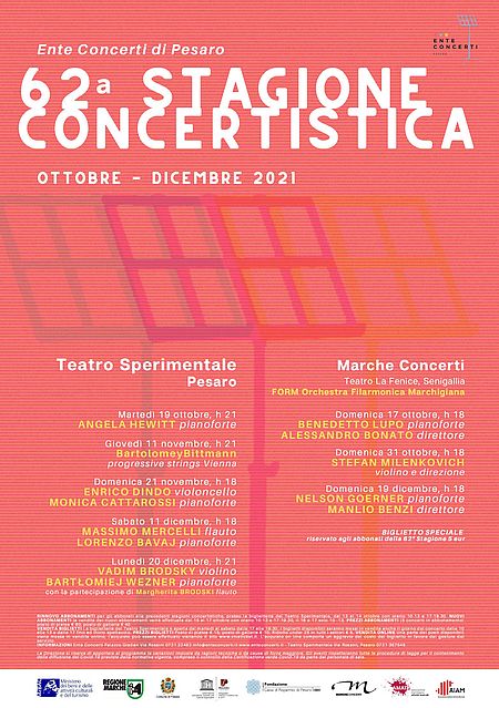 62a Stagione Concertistica. Ente Concerti. Manifesto