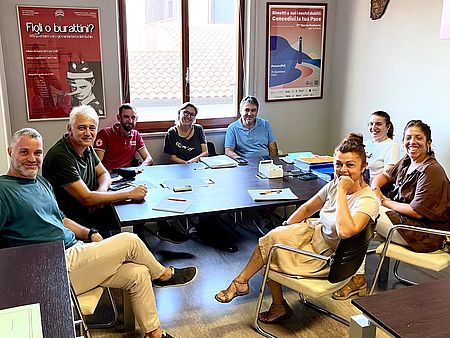 Pandolfi e rappresentanti atri enti partecipanti al progetto