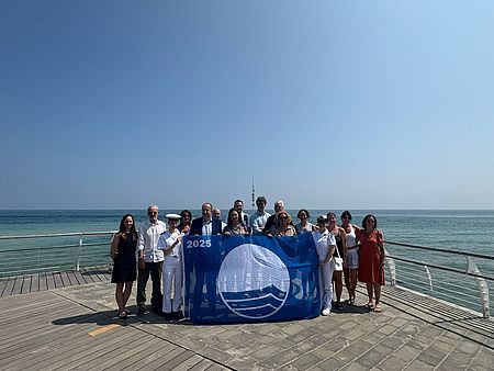 Bandiera blu al moletto