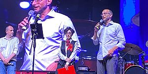 Sindaco sul palco di POP Sophia