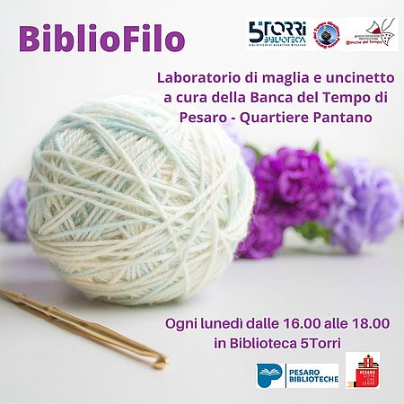 BiblioFilo: incontri di maglia e uncinetto BiblioFilo: incontri di maglia e uncinetto