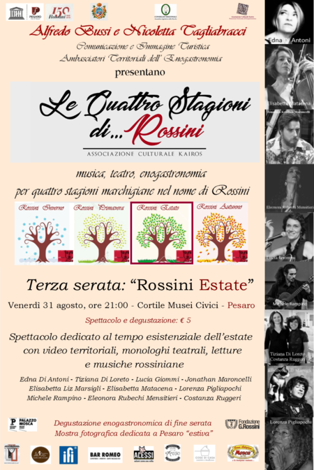 Locandina "Le quattro stagioni di Rossini"