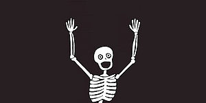 Disegno di uno scheletro