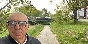 Belloni con dietro la ciclabile