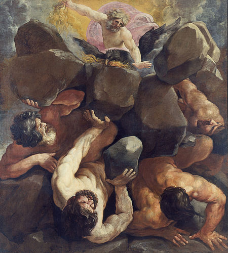 Guido Reni, La caduta dei giganti, collezione Hercolani-Rossini