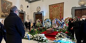 Ricci al Campidoglio per l’ultimo saluto a David Sassoli