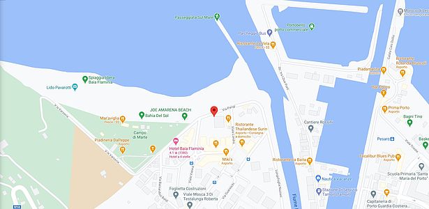 mappa pala baia flaminia