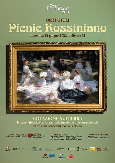 PICNIC ROSSINIANO. Cartolina
