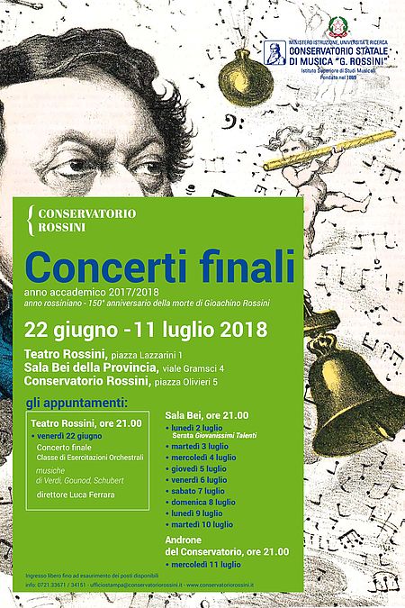 Locandina Concerti finali 2017/2018