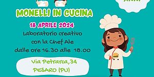 Locandina laboratorio Monelli in cucina