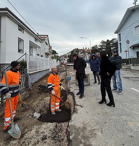 Via lavori a Case Bruciate