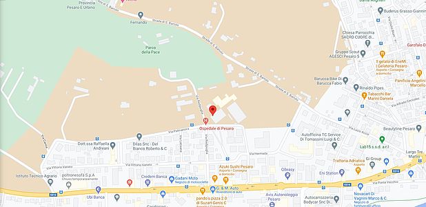 mappa piscina parco della pace
