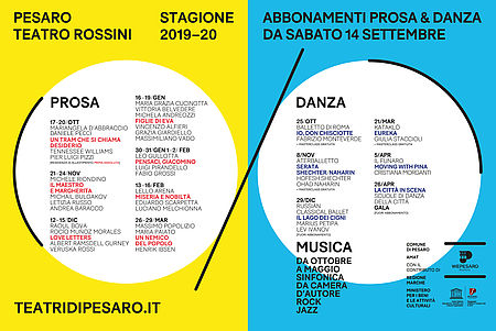 Stagione Prosa e danza 2019 2020