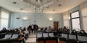 Docenti con Ricci e Ceccarelli in sala consiglio