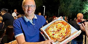 Ricci con pizza Rossini