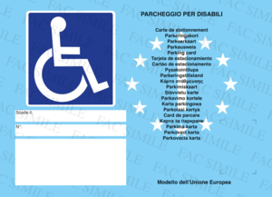 contrassegno disabili