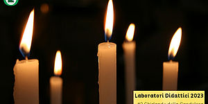 candele accesse con fondo scuro