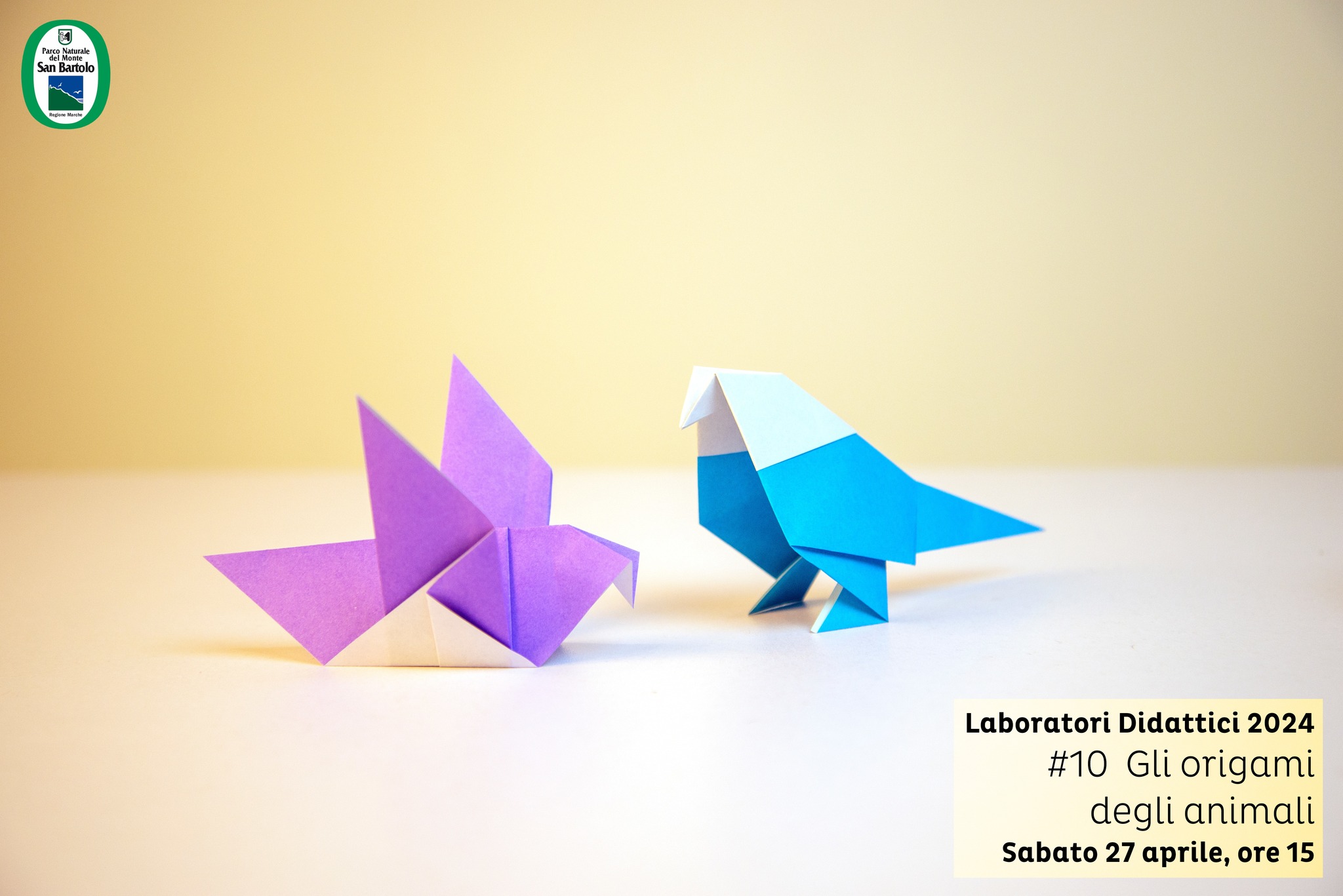 Locandina laboratorio Gli origami degli animali