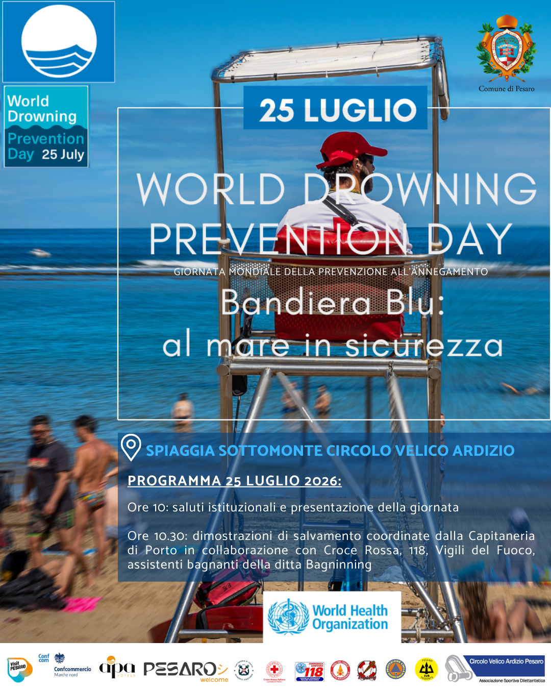 Locandina giornata mondiale annegamento