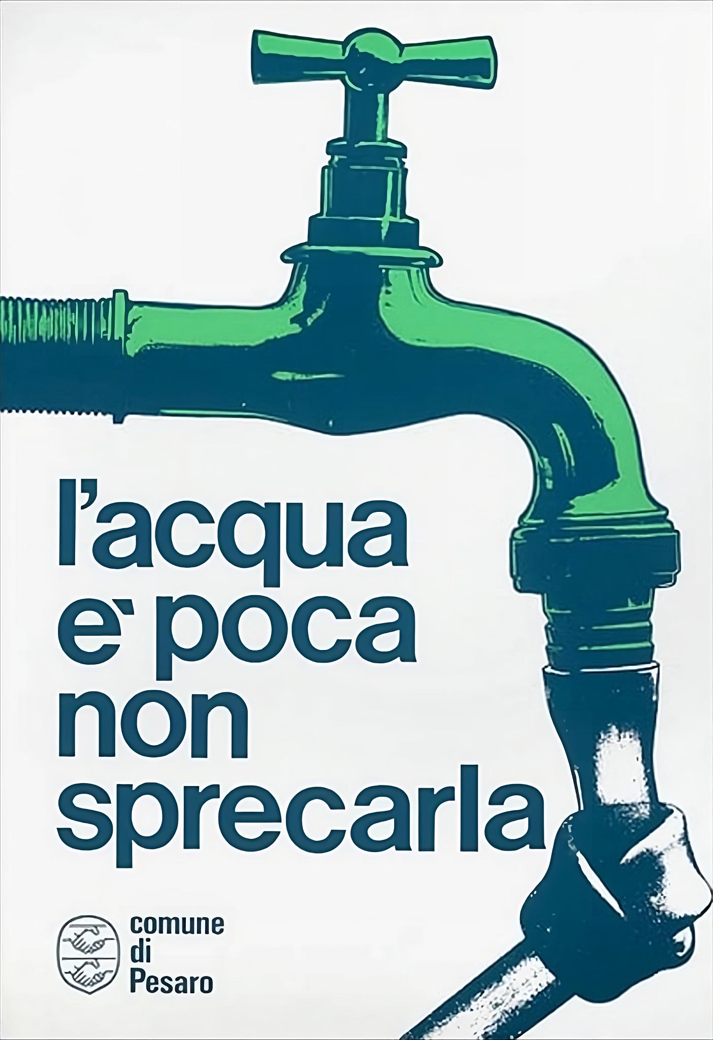 Manifesto risparmio idrico Dolcini